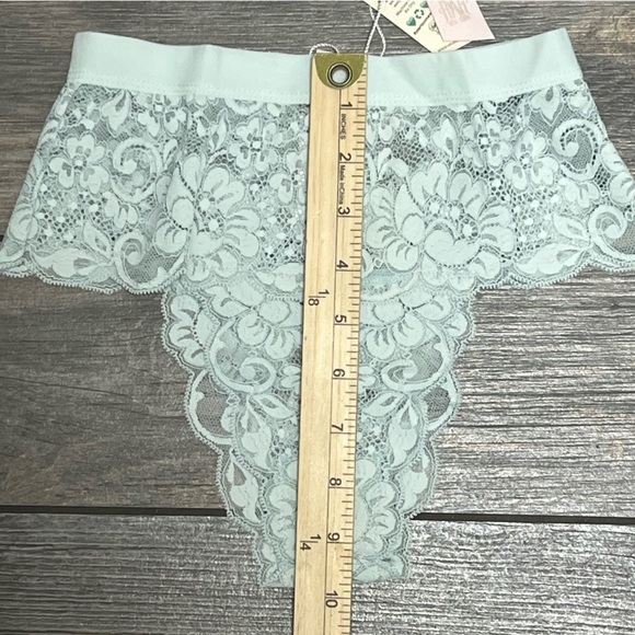 NWT $34 We are HAH (Hot as Hell) Spin me Lace Panty XS X-Small Something Blue - Picture 5 of 9
